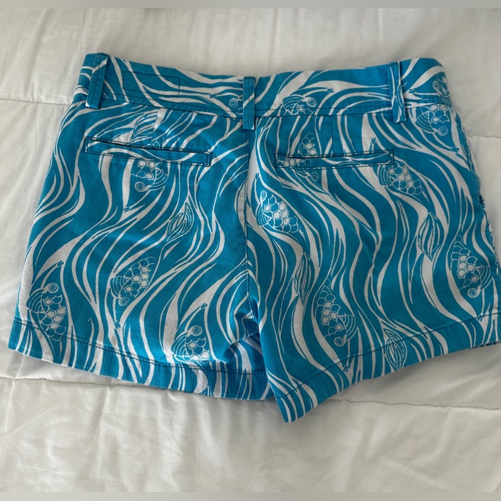 Lilly Pulitzer Shorts Joe Fish Callahan Size 4 Coastal Resort Vacation - Picture 4 of 6